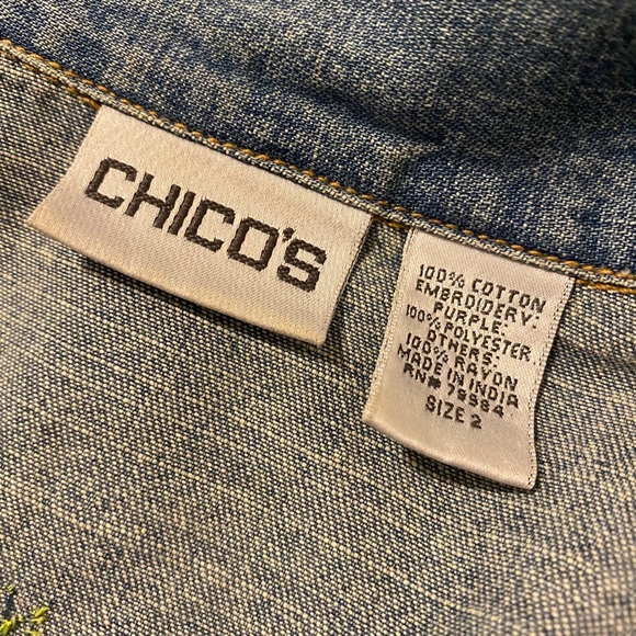 Vintage Embroidered Jean Jacket - Picture 5 of 6